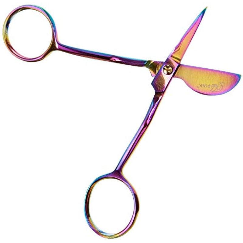 Tula Pink Hardware 4" Duckbill Applique scissors, Rainbow