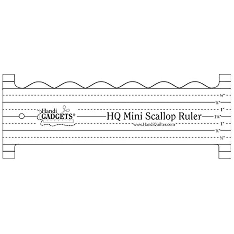 HQ Mini Scallop Ruler