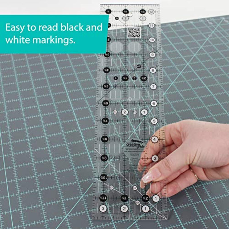 Creative Grids Quilt Ruler 3-1/2in x 12-1/2in - CGR312