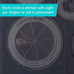 Creative Grids Quilt Ruler Circles (5 Discs with Grips) Quilt Ruler - CGRCRCL