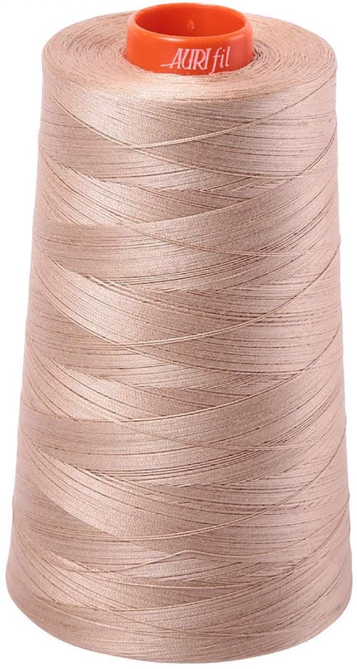 Aurifil 2314 - Beige - Mako 50 Wt 100% Cotton Thread, 6,452 Yard Cone