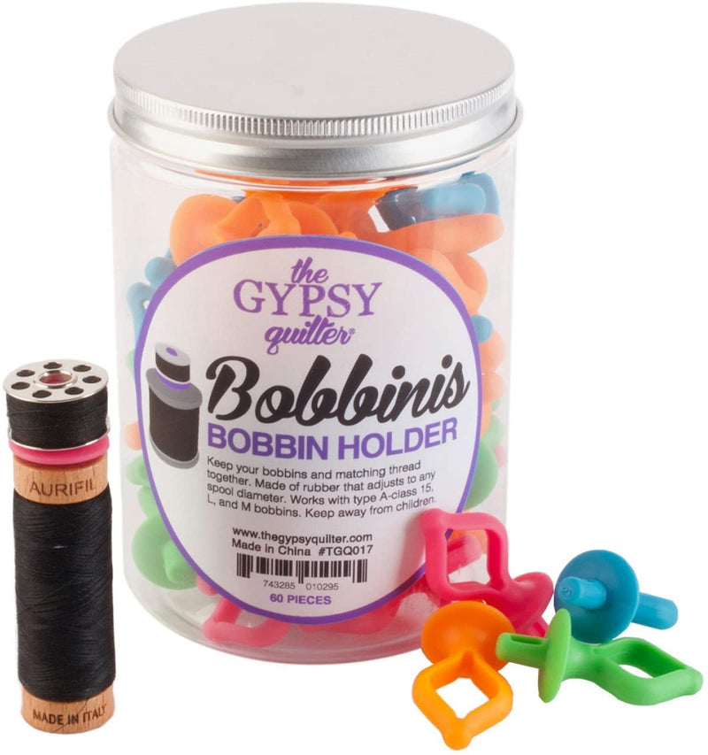 Gypsy Quilter Bobbini Bobbin Holders 60pc Jar