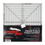 Creative Grids 8-1/2in Square It Up or Fussy Cut Square Quilt Ruler - CGRSQ8