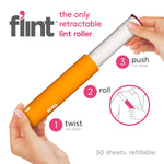 Flint Paper Lint Roller 3-1/2 in. W x 3-1/2 in. L